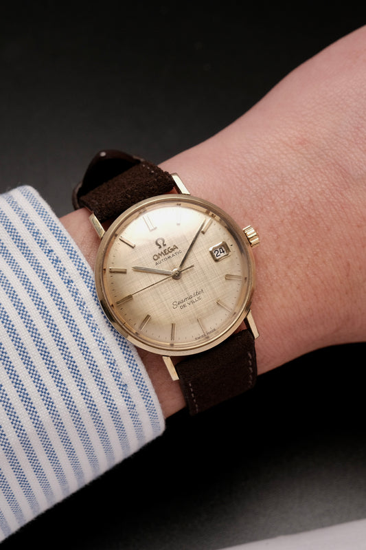 1964 Omega Seamaster De Villé Automatic Gold Linen Dial 14700